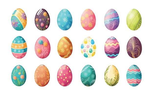 Easter egg watercolor paint