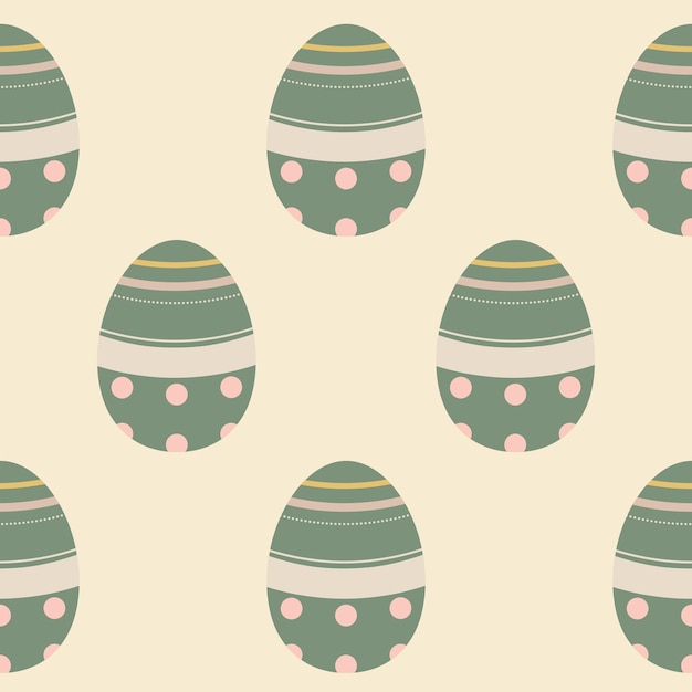 Easter eggs seamless pattern Easter symbol decorative vector elements Easter eggs simple pattern