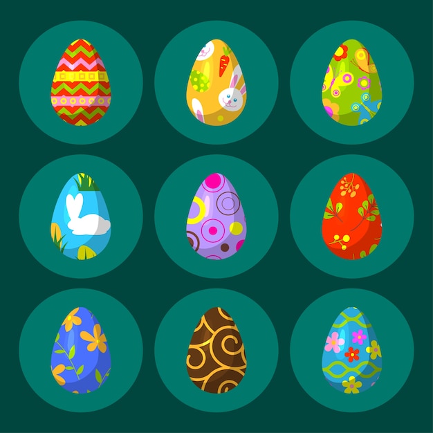 Easter eggs set