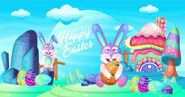 Easter greeting card 