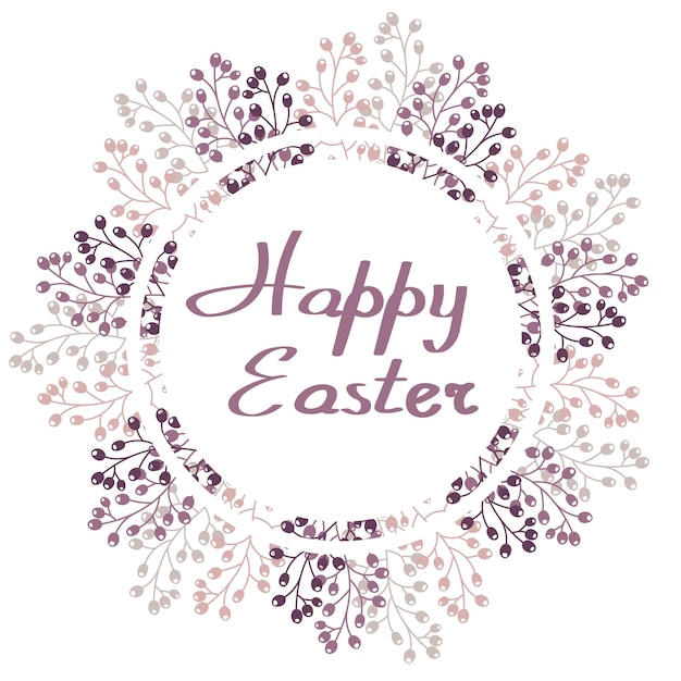 Easter greeting frame