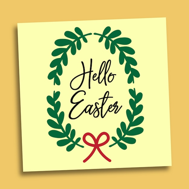 easter greetings illustration