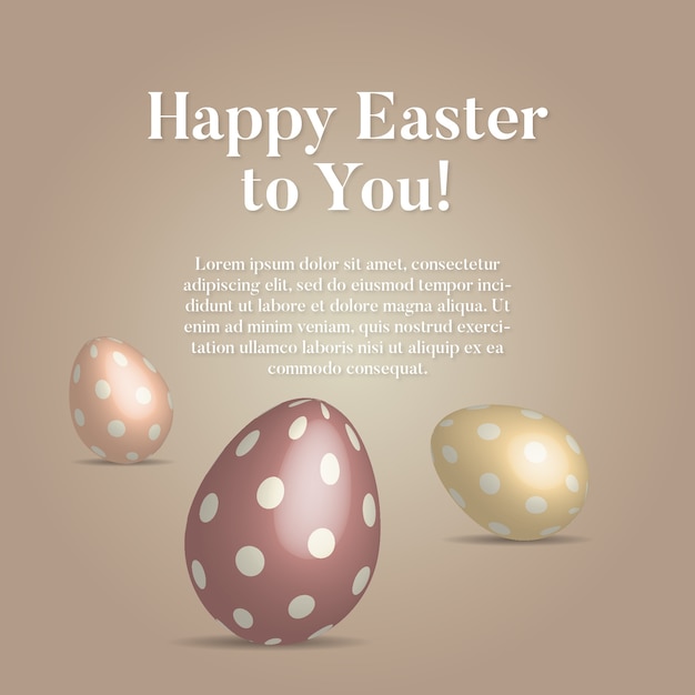 Easter Holiday Card Design