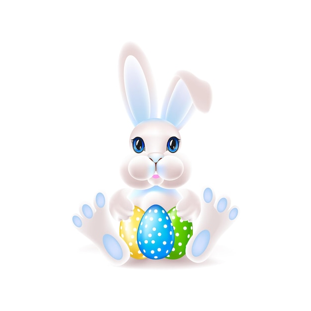 Easter rabbit with egg