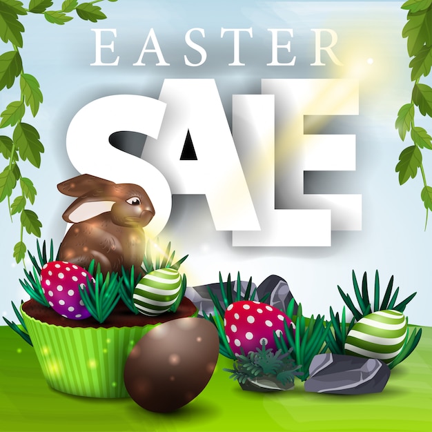 Easter sale banner