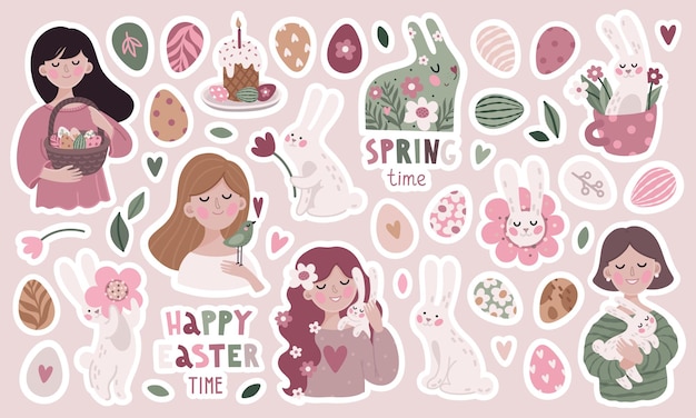 Easter sticker set