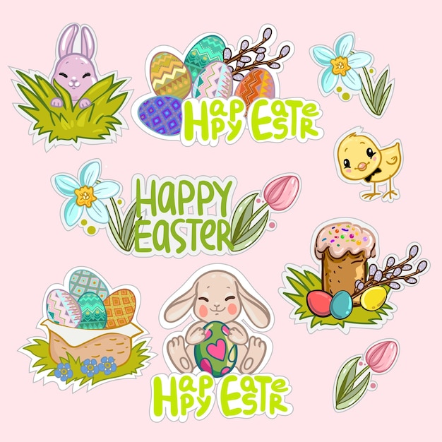 Easter stickers