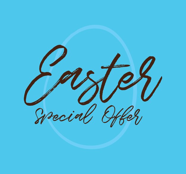 Vector easter typography design