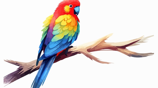 Vector eastern rosella exotic tropic cute colorful parrot