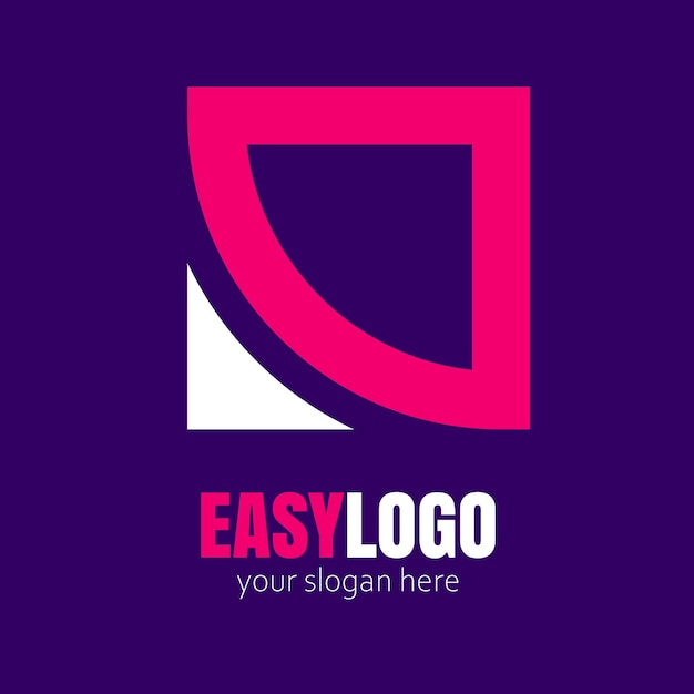 Easy logo purple and pink