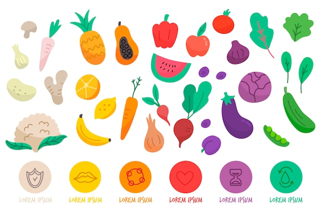 Eat a rainbow infographic