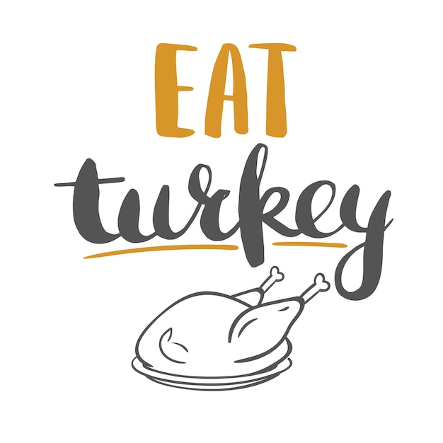 Eat turkey Thanksgiving card