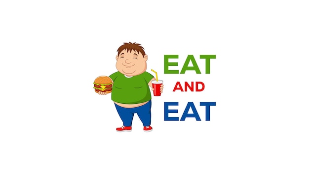 Vector eating logo