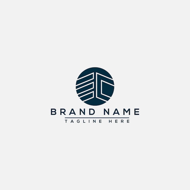 EC Logo Design Template Vector Graphic Branding Element