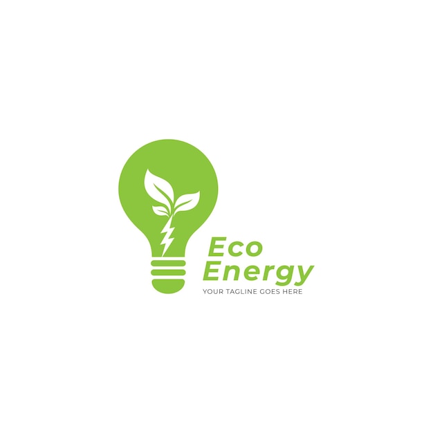 eco energy logo vector template