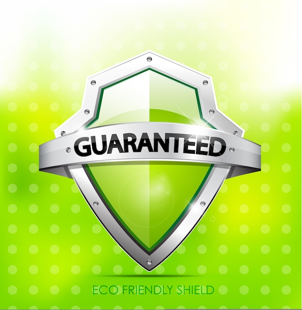 Eco friendly guarantee shield