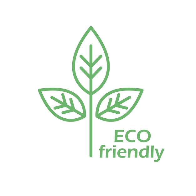 Eco friendly icon vector concept design