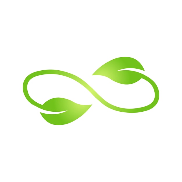 Eco green leaf icon. Bio nature green eco symbol for web and business. Simple flat illustration