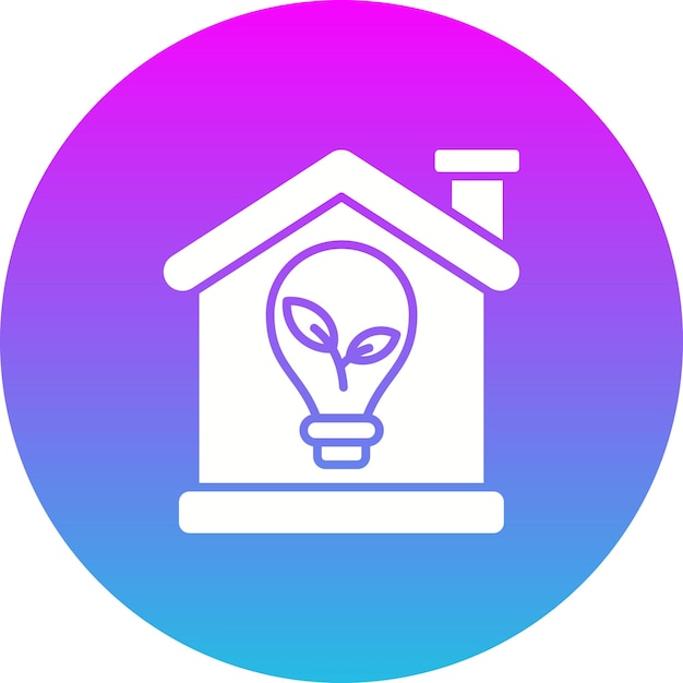 Vector eco home icon