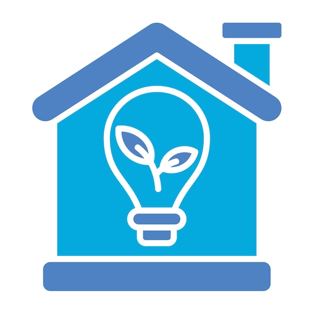 Vector eco home icon