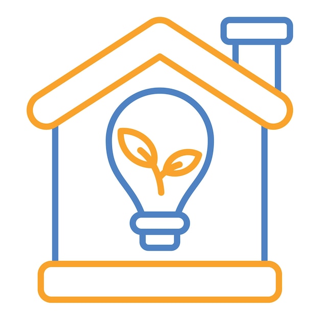 Vector eco home icon