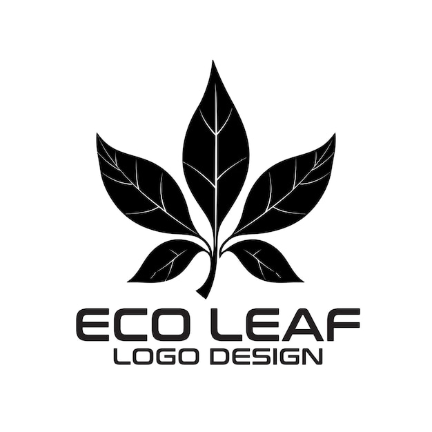 Eco Leaf Vector Logo Design