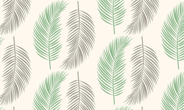 Eco pattern with palm tree tropical theme background vector illustration