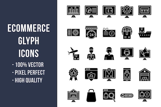 ECommerce Glyph Icons