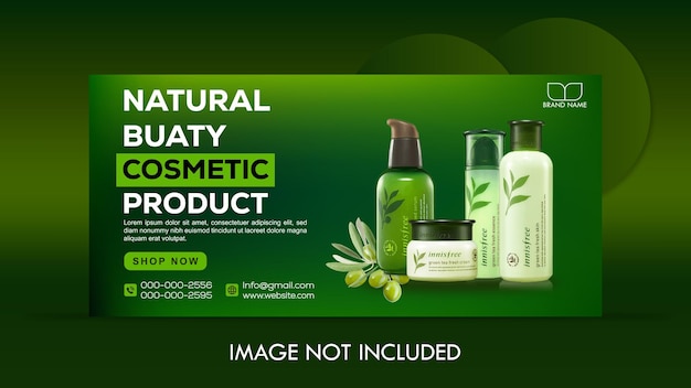 Vector ecommerce product banner design