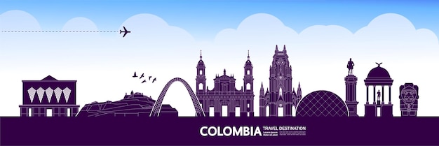 Ecuador travel destination vector illustration.