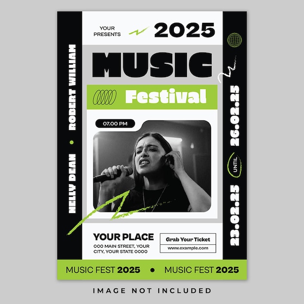 Edgy Music Festival Poster