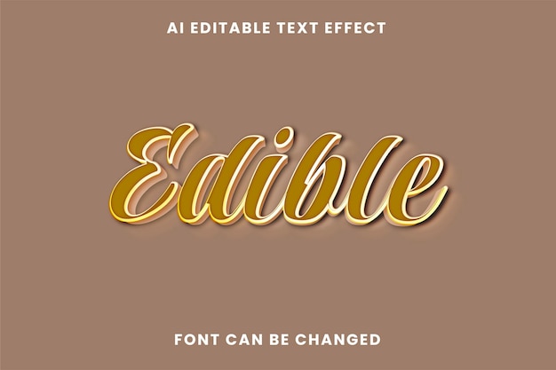 Edible Text Effect