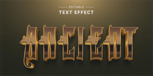 Editable 3D Prehistoric Text Effect