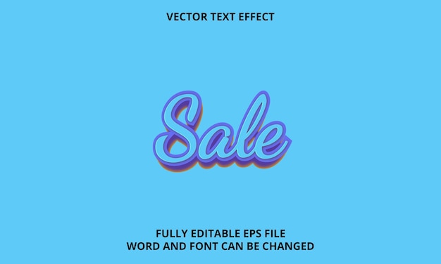 Editable 3D Text Effect Style Vector