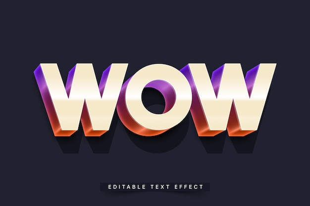 Editable 3D Trendy Bold Text Effect