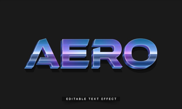 Editable 3D Trendy Futuristic Text Effect