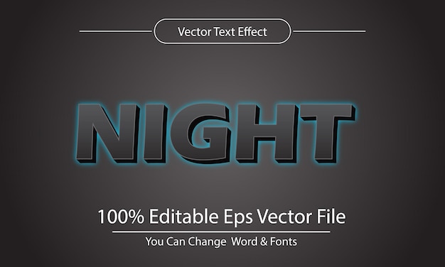 Editable blue light background text effect