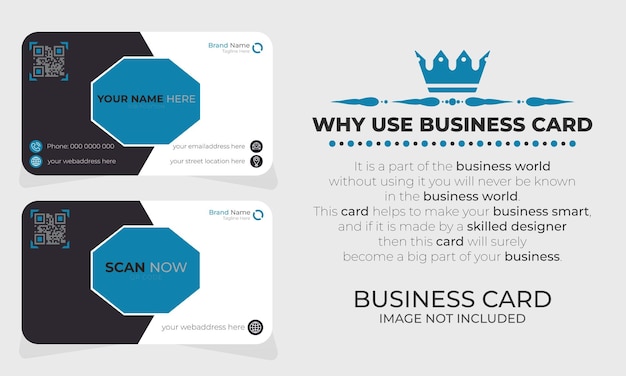 Vector editable business card design