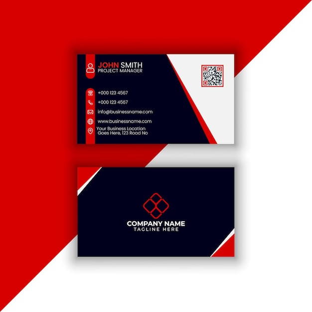 Editable Business card template