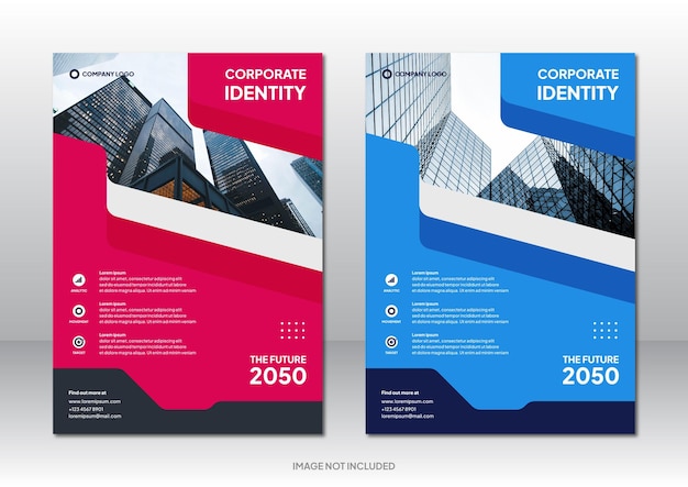 editable corporate brochure design background template