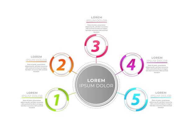 Editable and customizable infographic element template graph chart timeline Presentation workflow