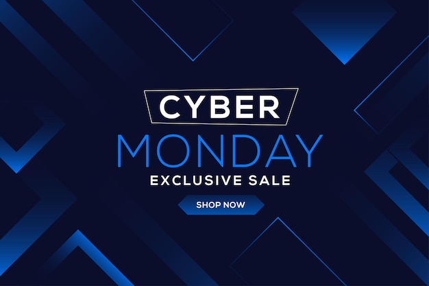 Editable Cyber Monday sale banner template for business promotion vector illustration