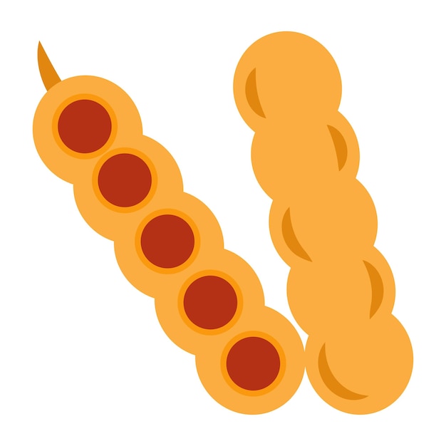 Editable design icon of tamarind