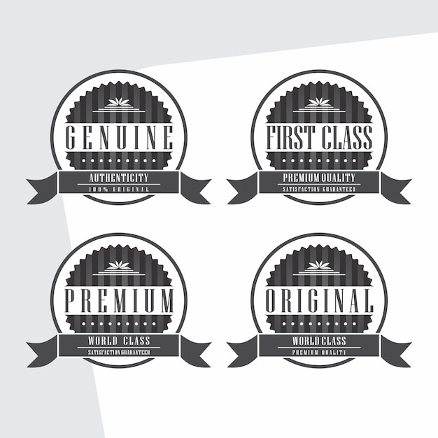 Vector editable label sticker vector