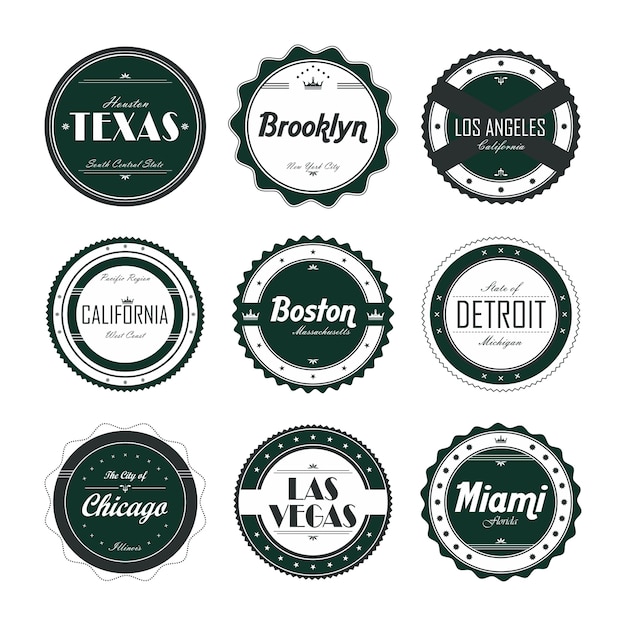 Vector editable label sticker