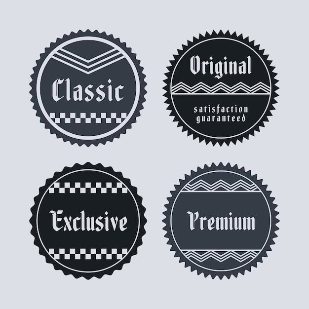 Vector editable label sticker