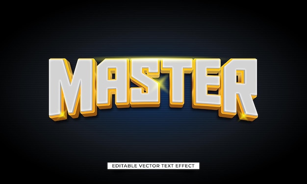 Editable Master 3D Vector Text Effect