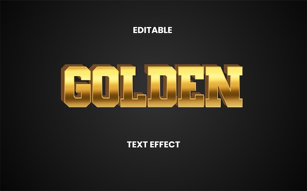 Editable Modern Metalic Text Effect for Illustrator