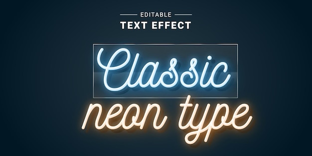 Editable Neon Tube Text Effect Generator