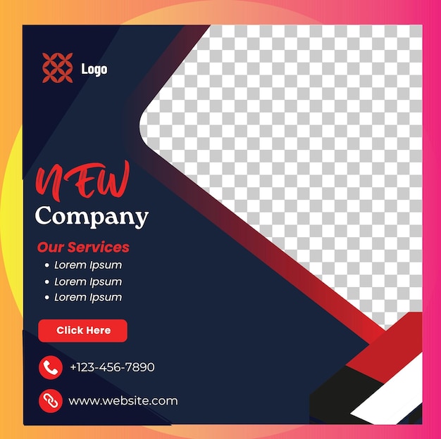 Vector editable square banner instagram post template design social media post facebook promotion web ad